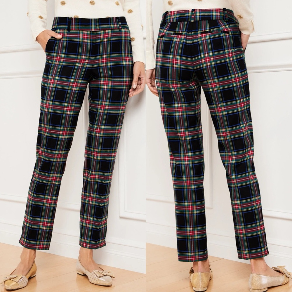 Talbots Plaid Ankle Pants - Multicolor